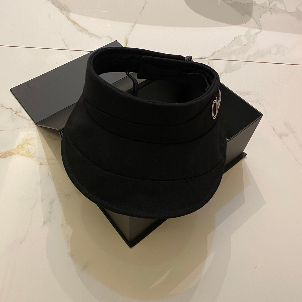 CHANEL Cotton Linen Open-top Hat