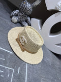 Chanel Handmade Woven Concave Crown Flat Cap