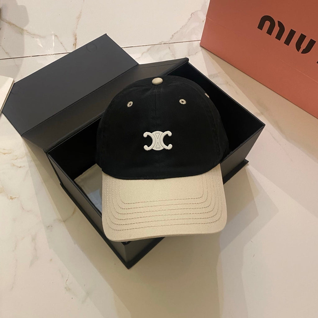 Celine Color-Blocked Baseball Cap