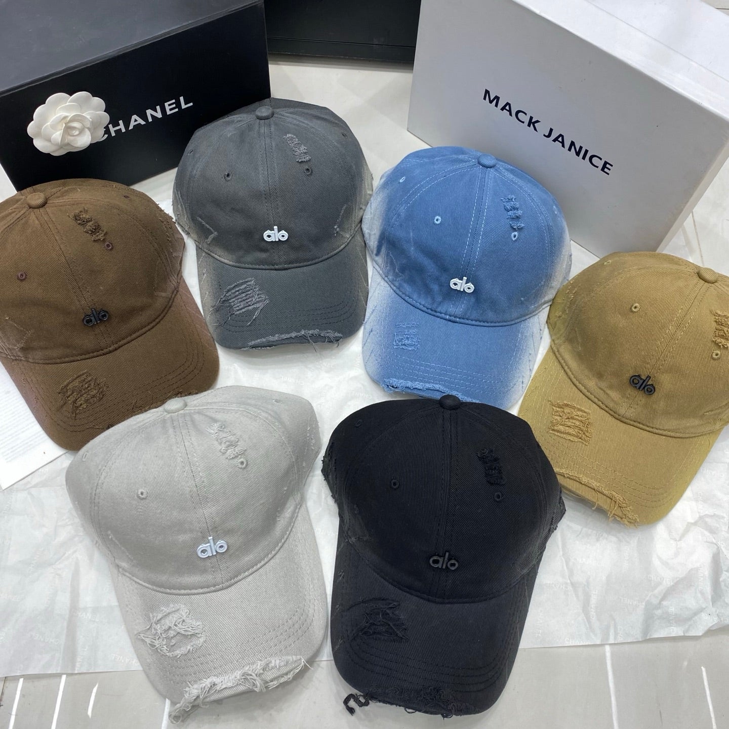 AlO Distressed Baseball Cap