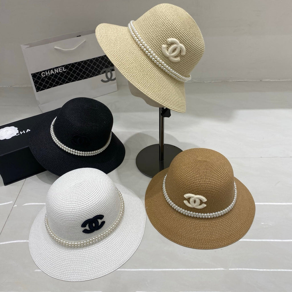Chanel Straw Hat/Basin Hat