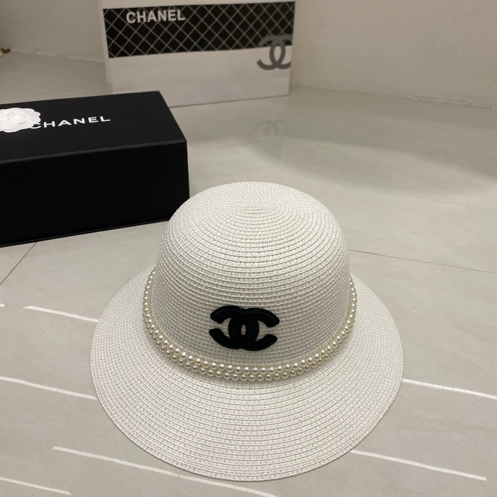 Chanel Straw Hat/Basin Hat