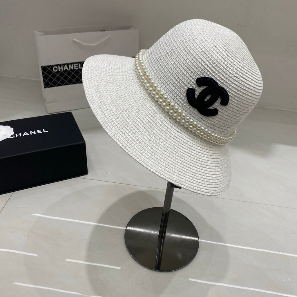 Chanel Straw Hat/Basin Hat