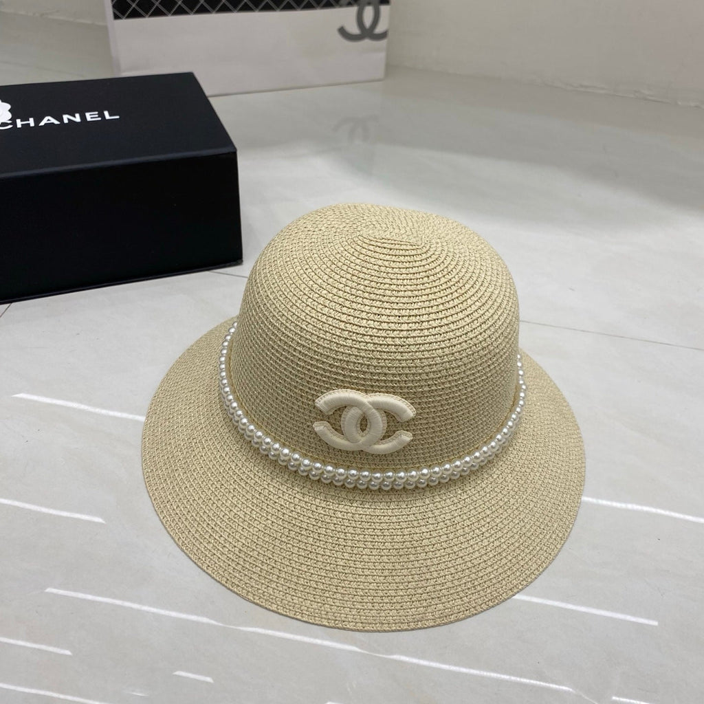 Chanel Straw Hat/Basin Hat