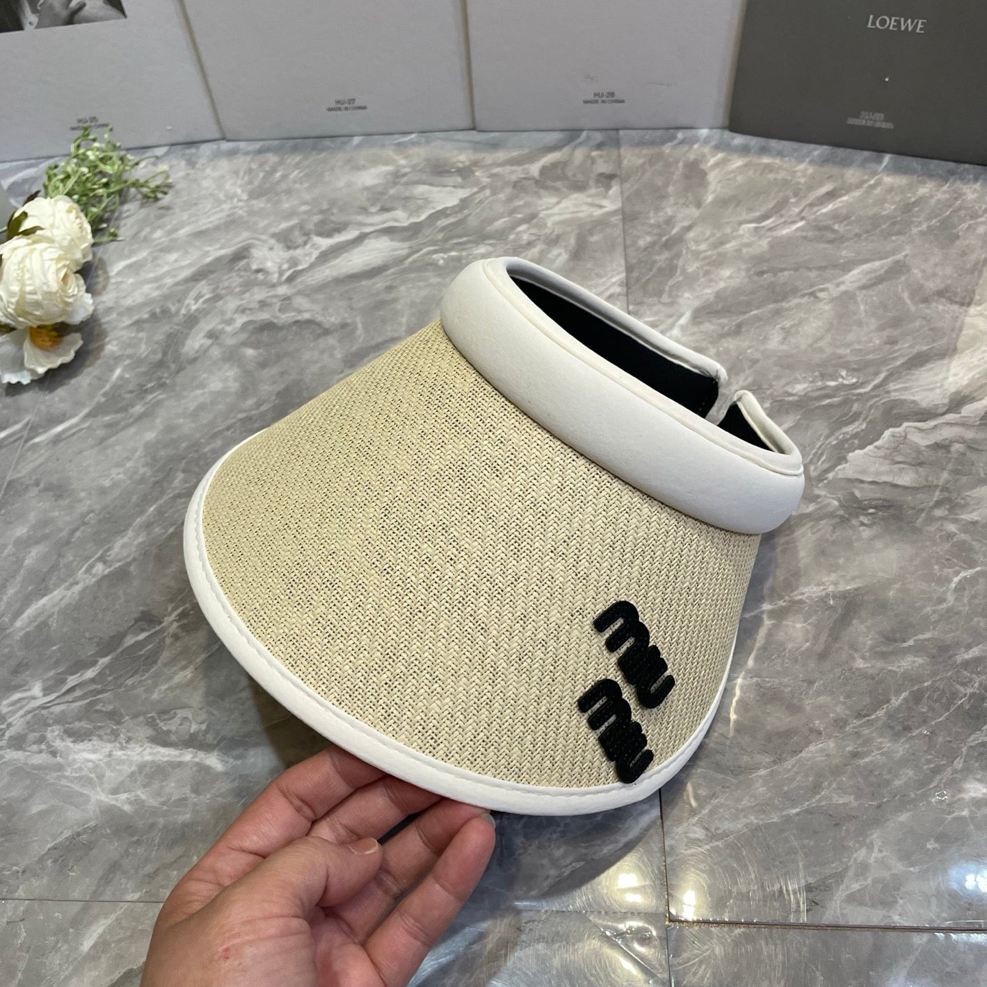 MiuMiu Open-top sun hat