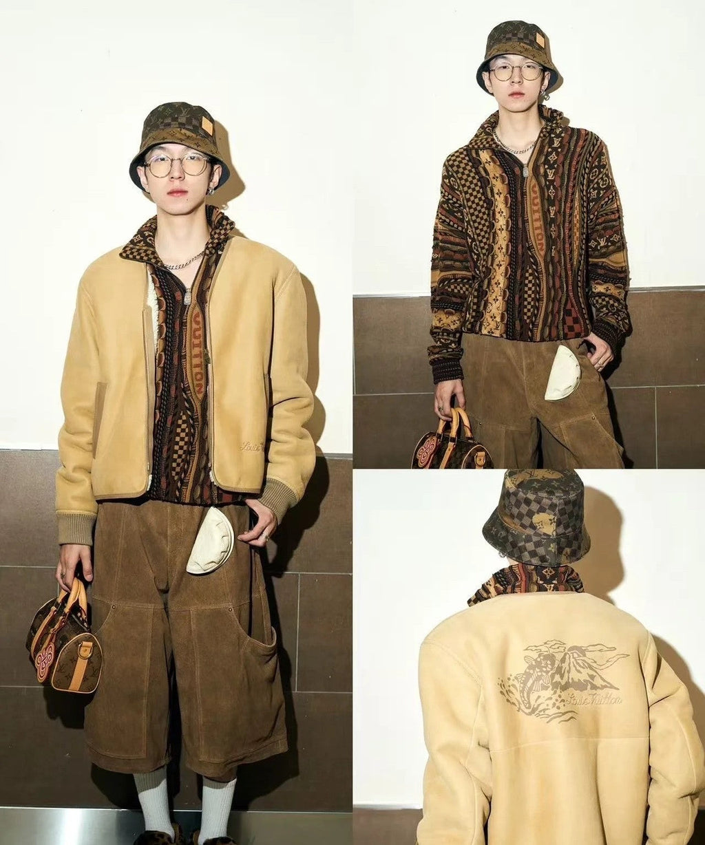 LV Double-sided Camouflage Fisherman Hat